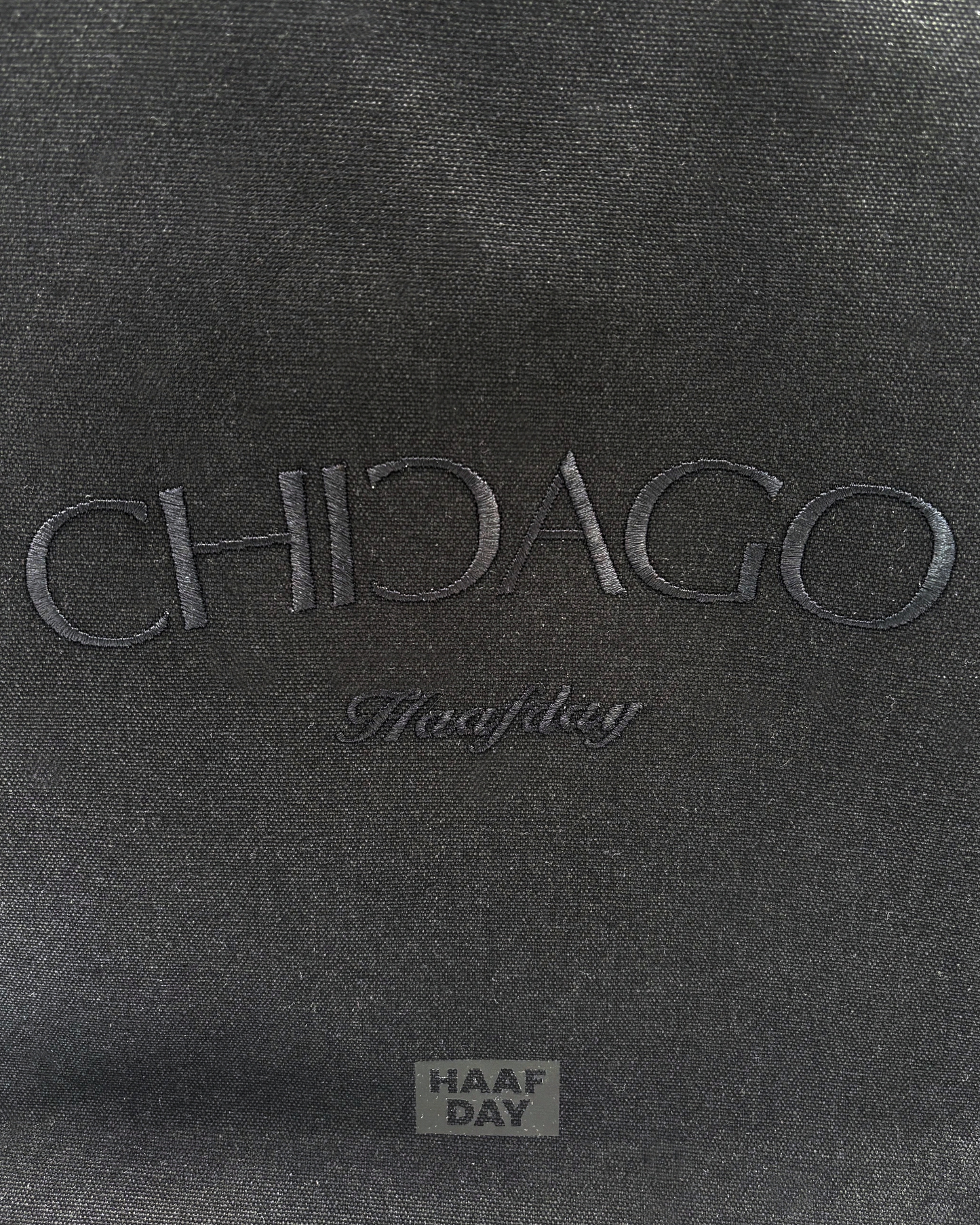 Reversed C CHICAGO canvas tote