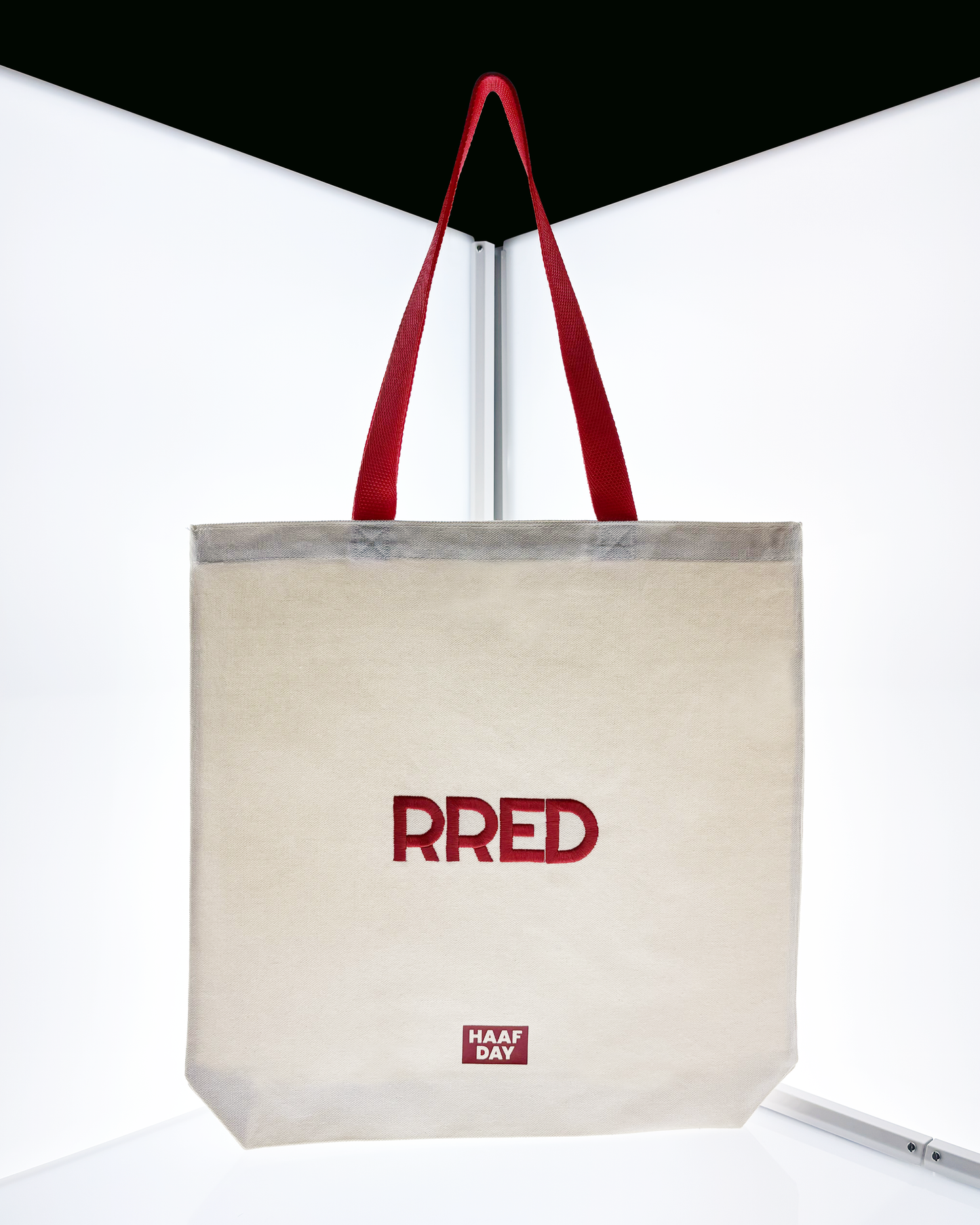 RRED canvas tote