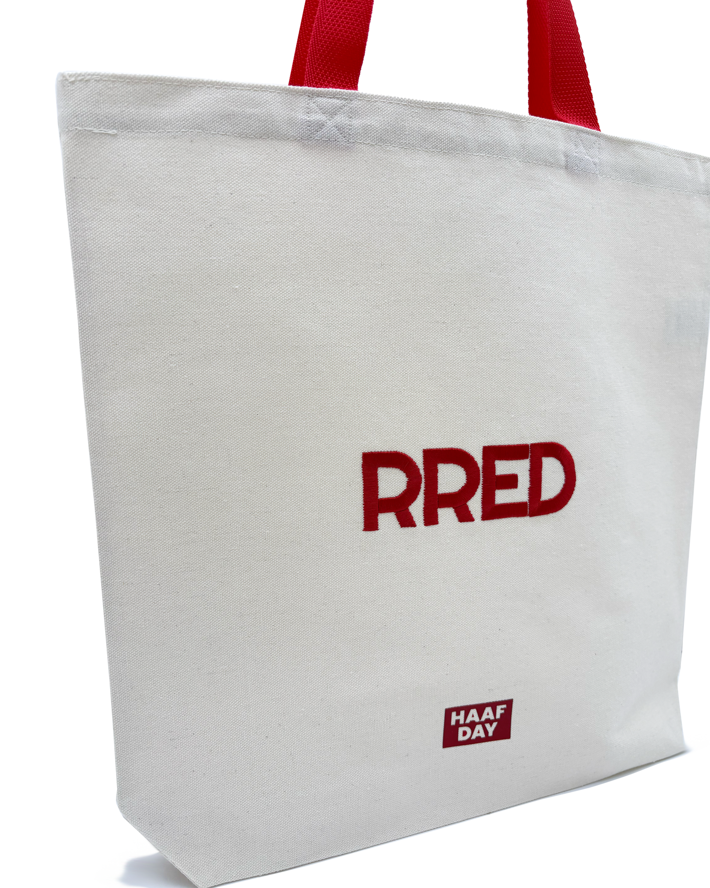 RRED canvas tote