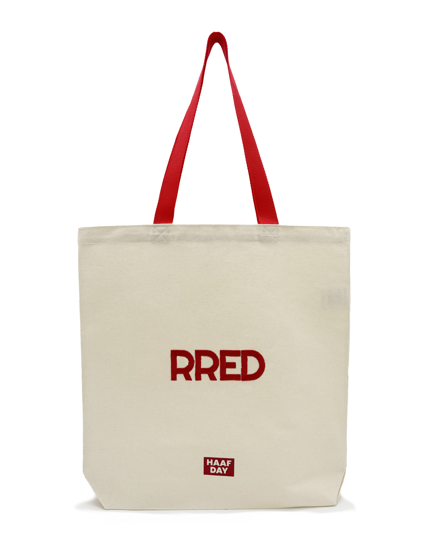 RRED canvas tote