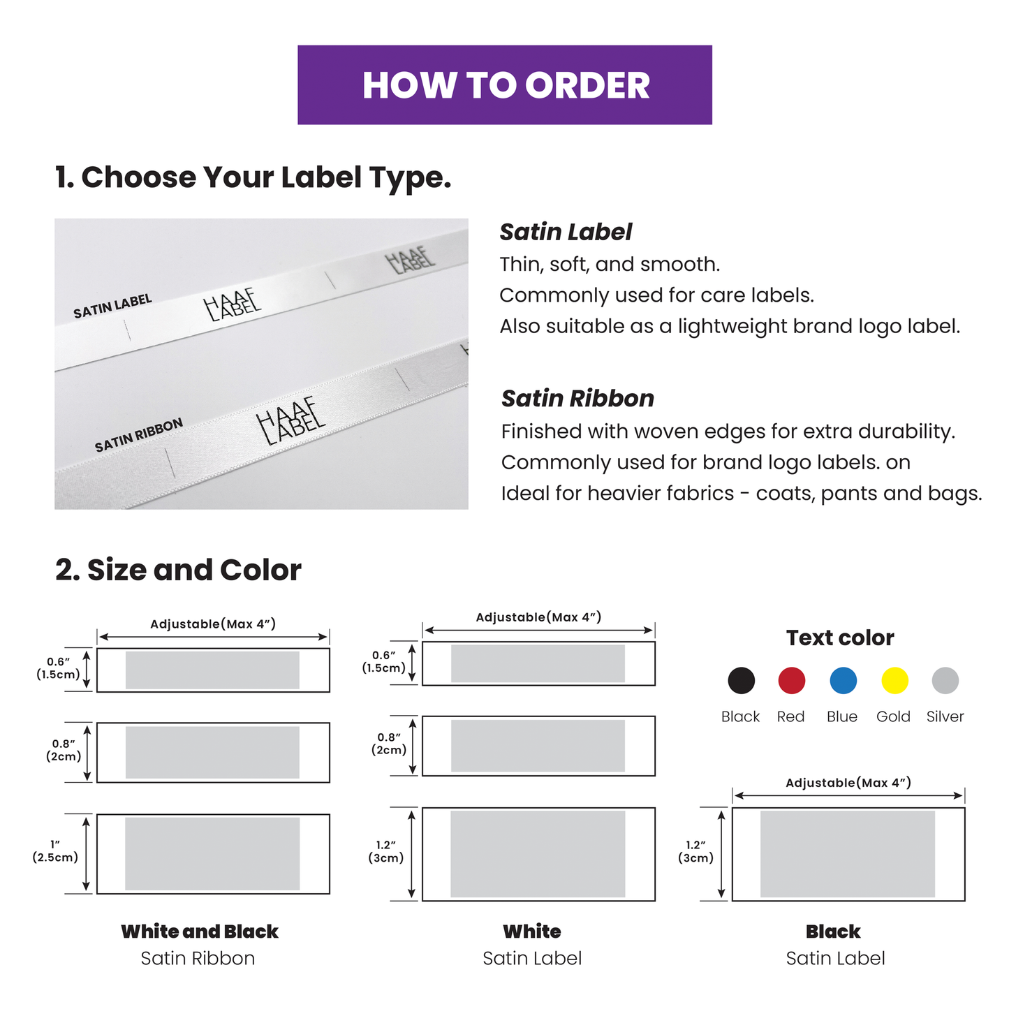 Custom Satin Sewing Labels