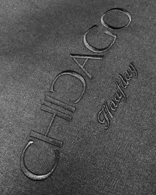 Reversed C CHICAGO canvas tote