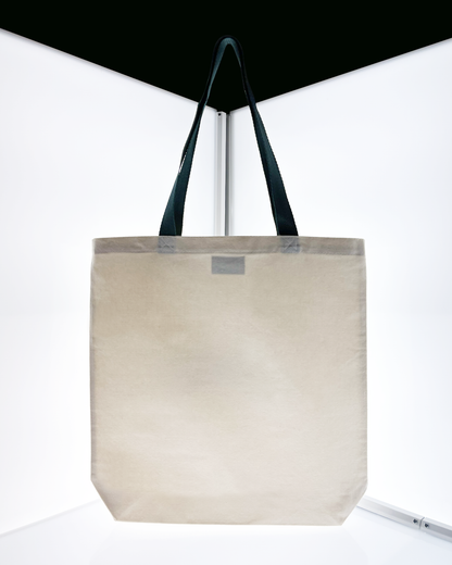 Green logo canvas tote