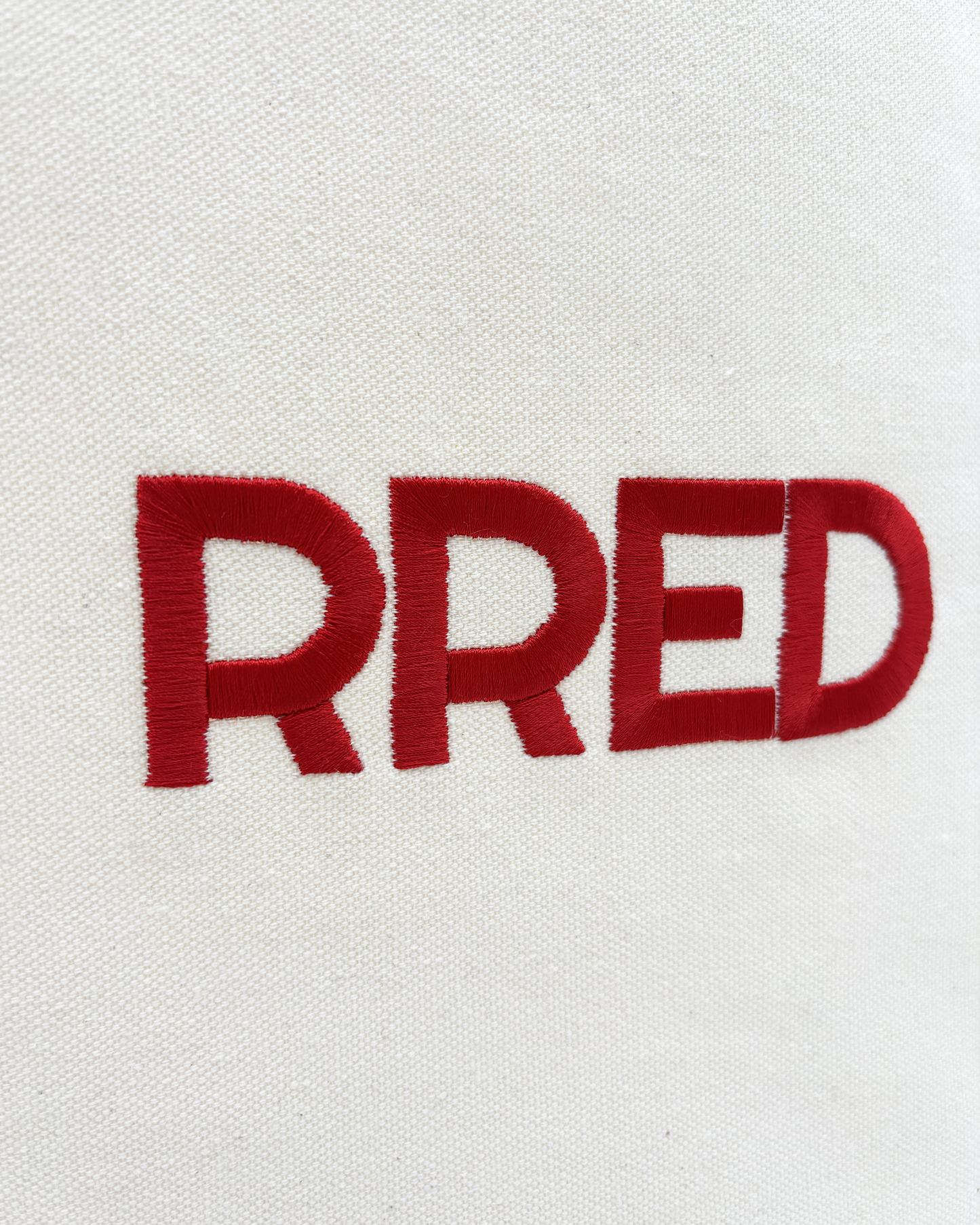 RRED canvas tote
