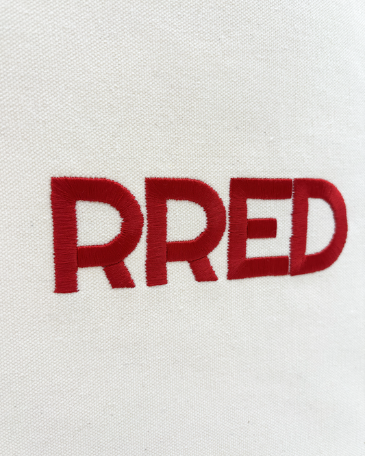 RRED canvas tote