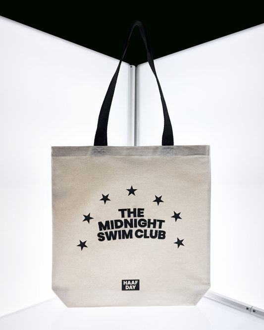 THE MIDNIGHT SWIM CLUB canvas tote