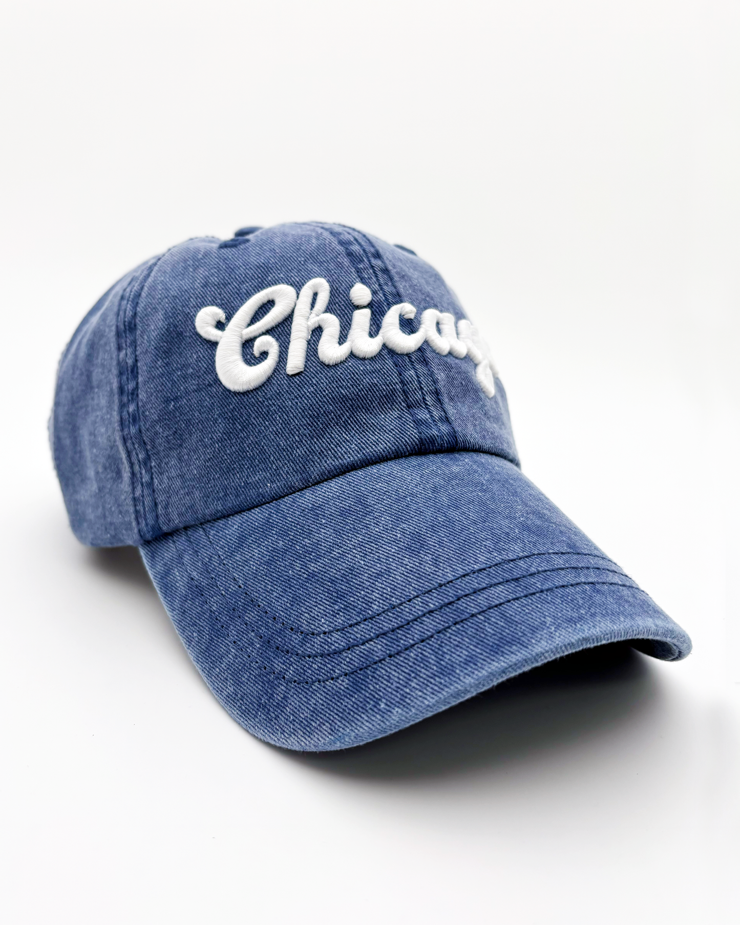 Chicago pigment-dyed cap blue
