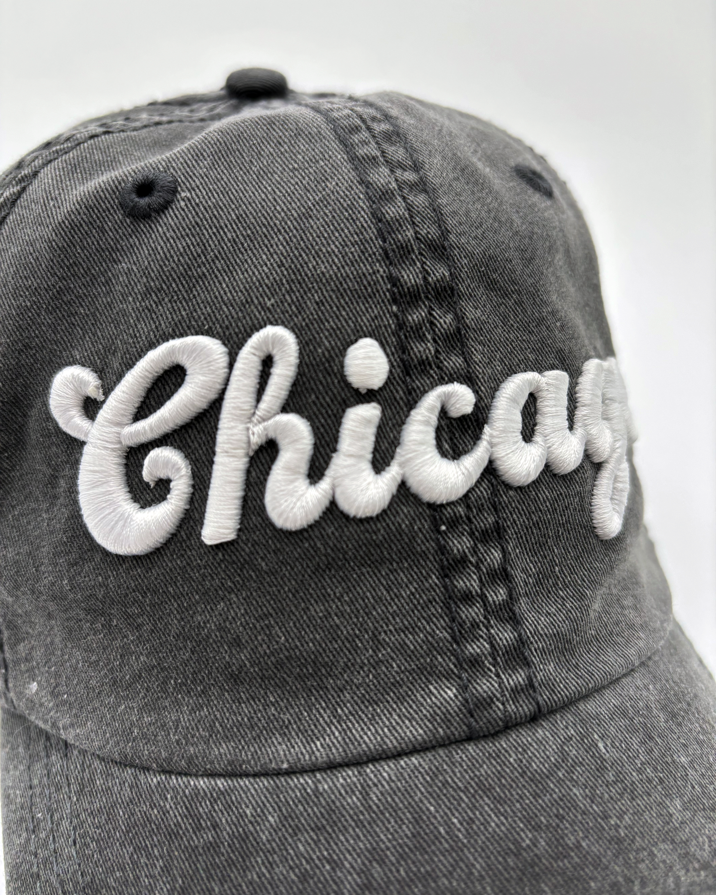 Chicago pigment-dyed cap black