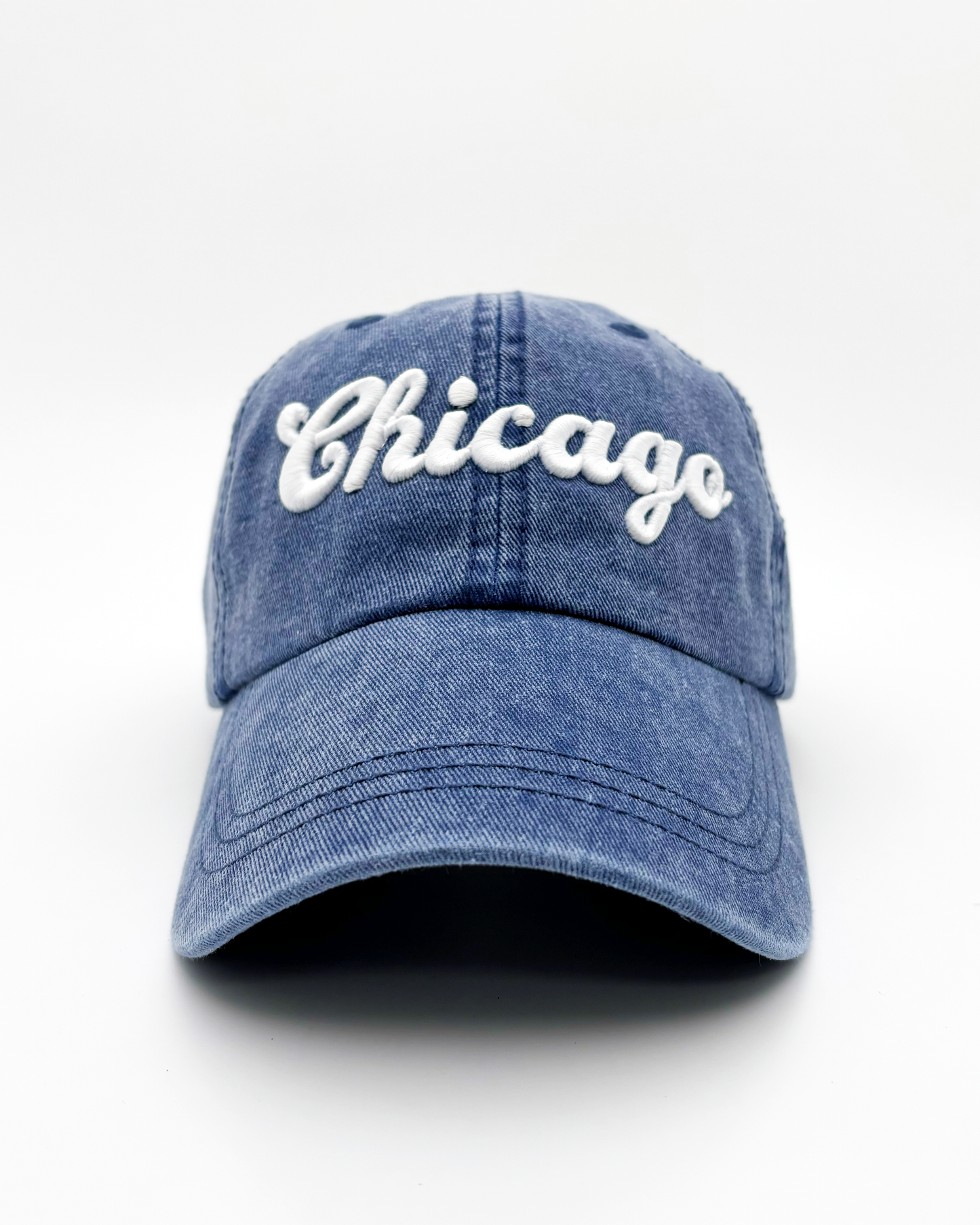 Chicago pigment-dyed cap blue