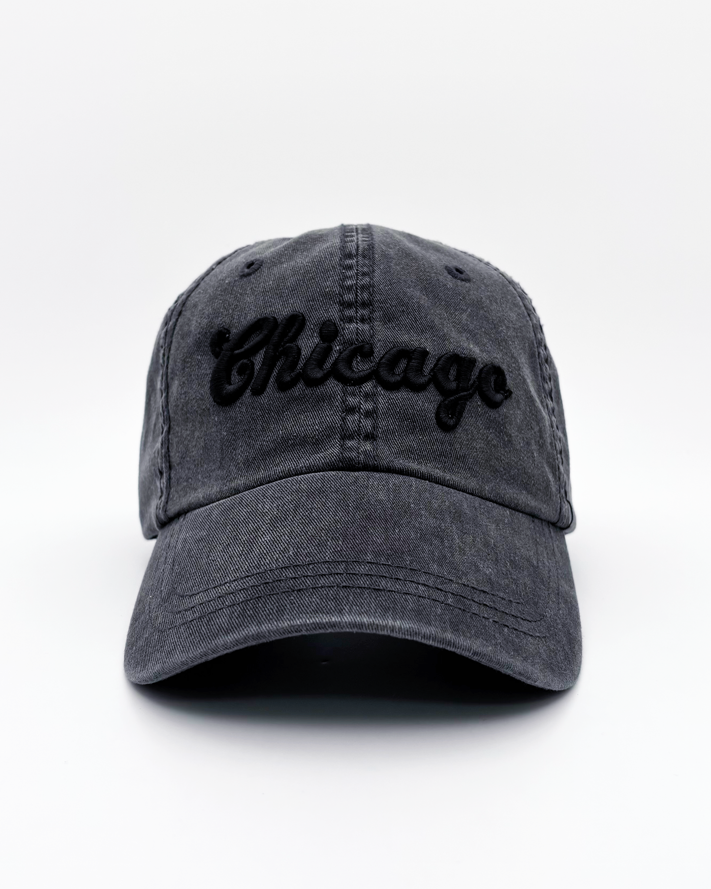 Chicago pigment-dyed cap black